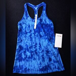 Lululemon Cool Racerback Tank – Nulu Fabric – Blue Tie-Dye – New With Tag size 6